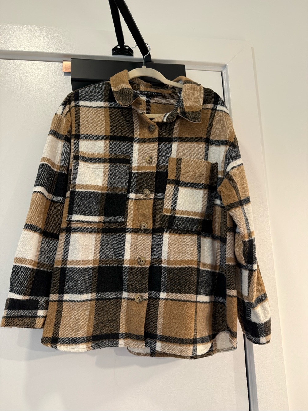 Plaid Button-Up Shacket